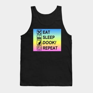 Eat Sleep Dook! Repeat Rainbow Ferret Tank Top